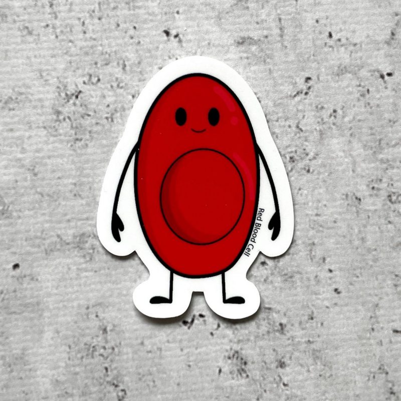 Red blood cell erythrocyte sticker
